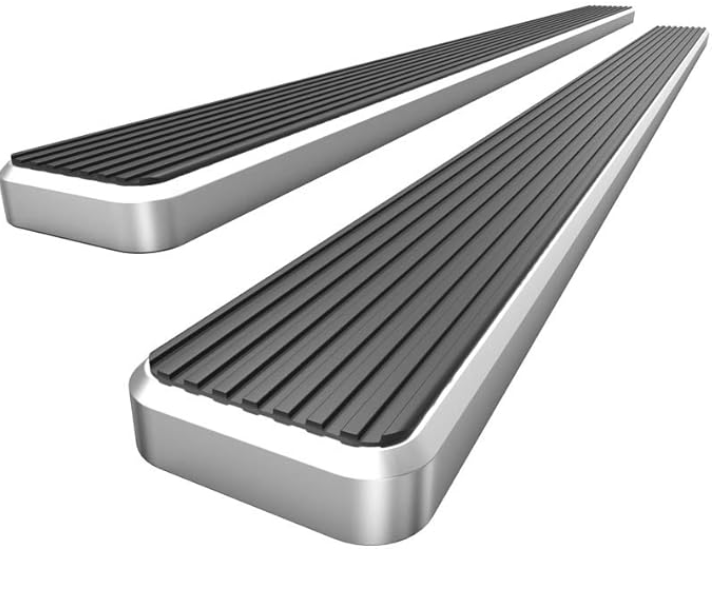 2009–2014 Ford F-150 Crew Cab 6" Chrome/Black Running Boards – Side Steps Estribos